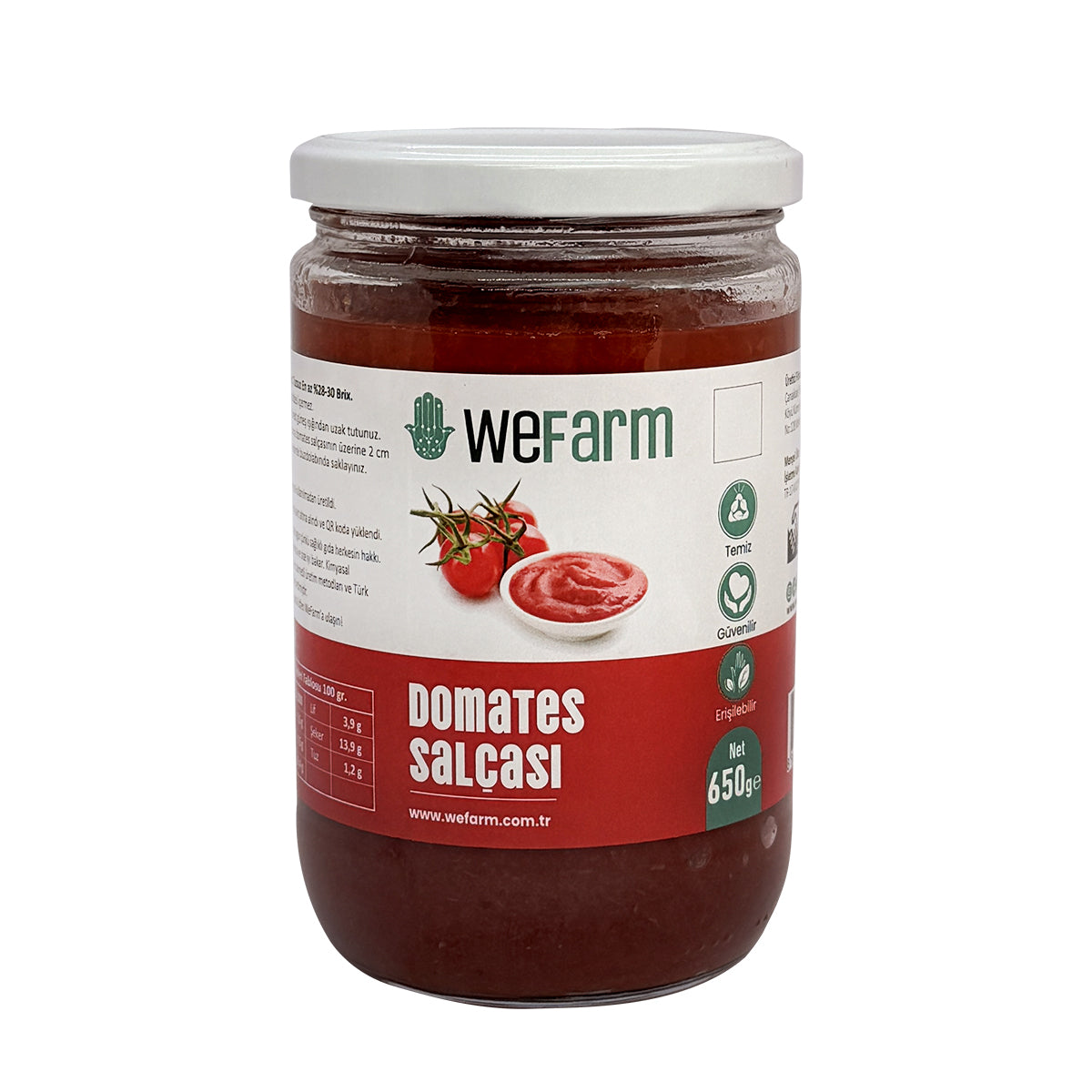 WeFarm Domates Salçası (Ata Tohumu) 650 gr