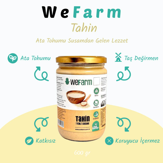 WeFarm Tahin (Ata Tohumu Susam/Taş Değirmen) 600 gr