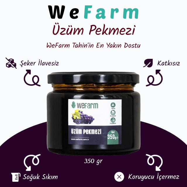 WeFarm Üzüm Pekmezi (Soğuk Sıkım) 350 gr